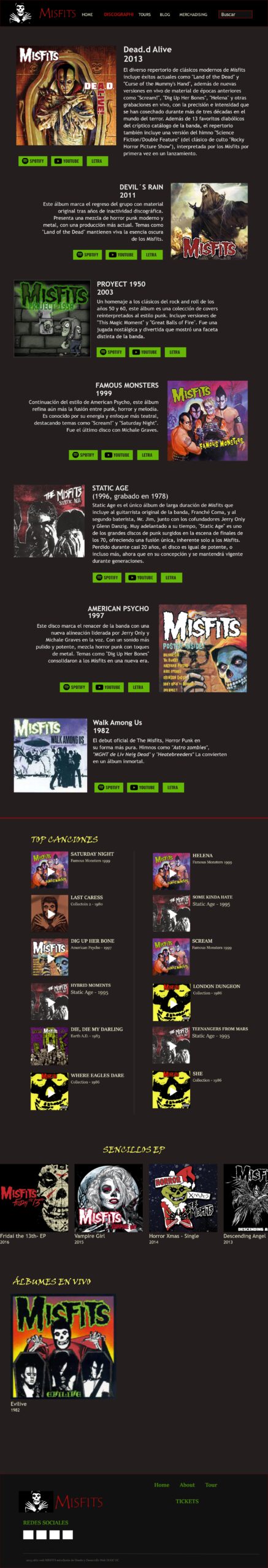 Discografía Misfits